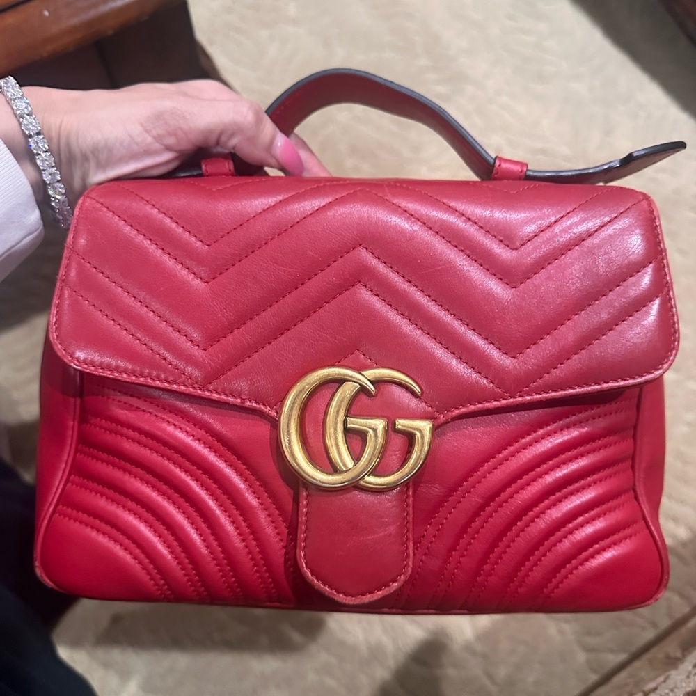GG Marmont Gucci Bag Red
